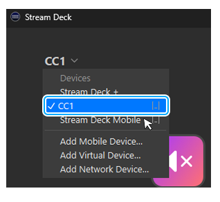 StreamDeck SelectDevice StreamDeck en