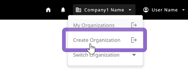 pvcloud header selected creat org