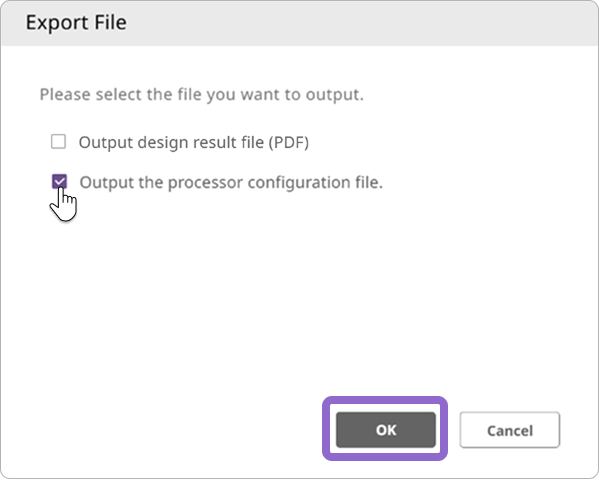 dialog export plcf1