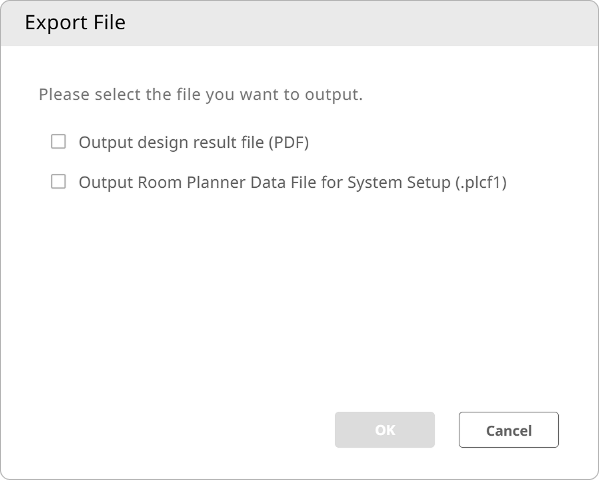 dialog export