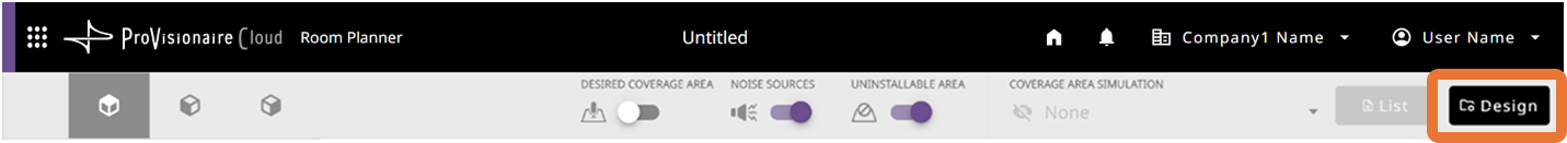 header design button