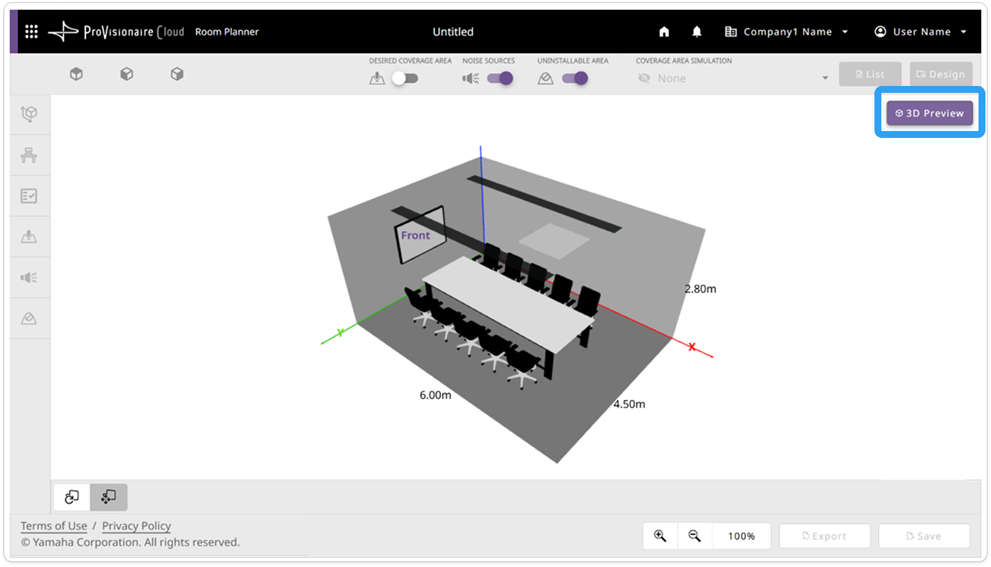 screen 3D preview