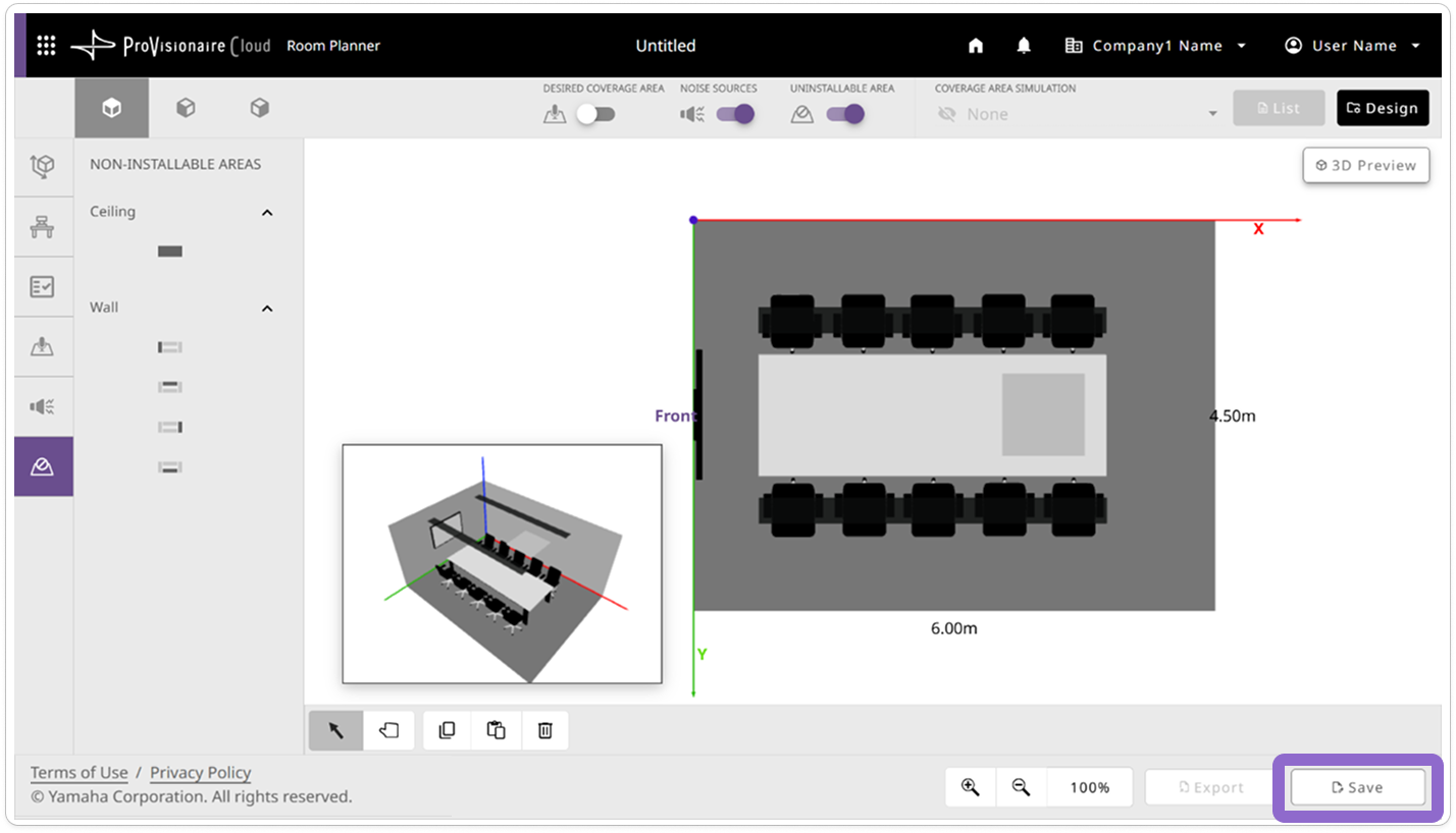 screen room planner save