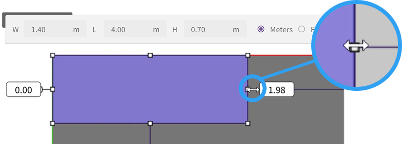 object operation size mouse
