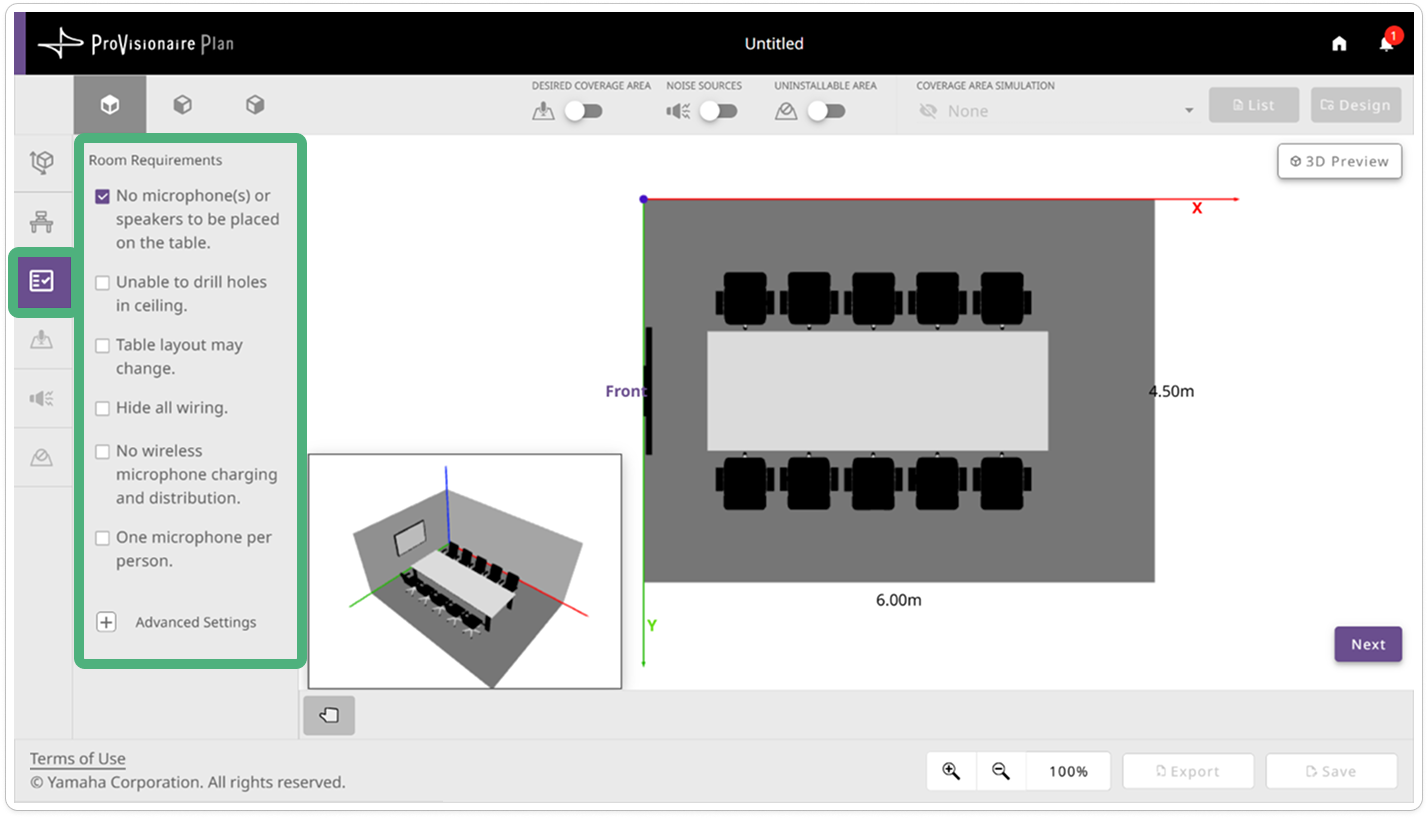 screen room condition requirements