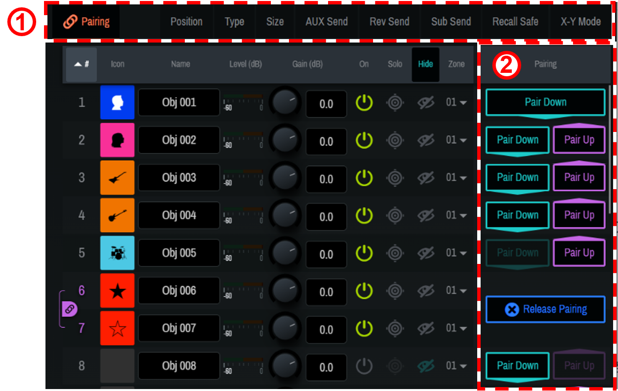 4.3.4 Sound object parameter settings 01