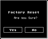 display initialize confirm