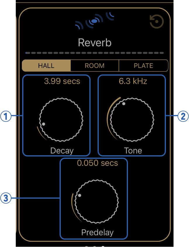 Reverb screen