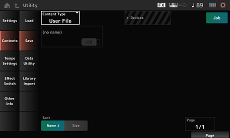 MONTAGE M Operation Manual | Screens and parameters