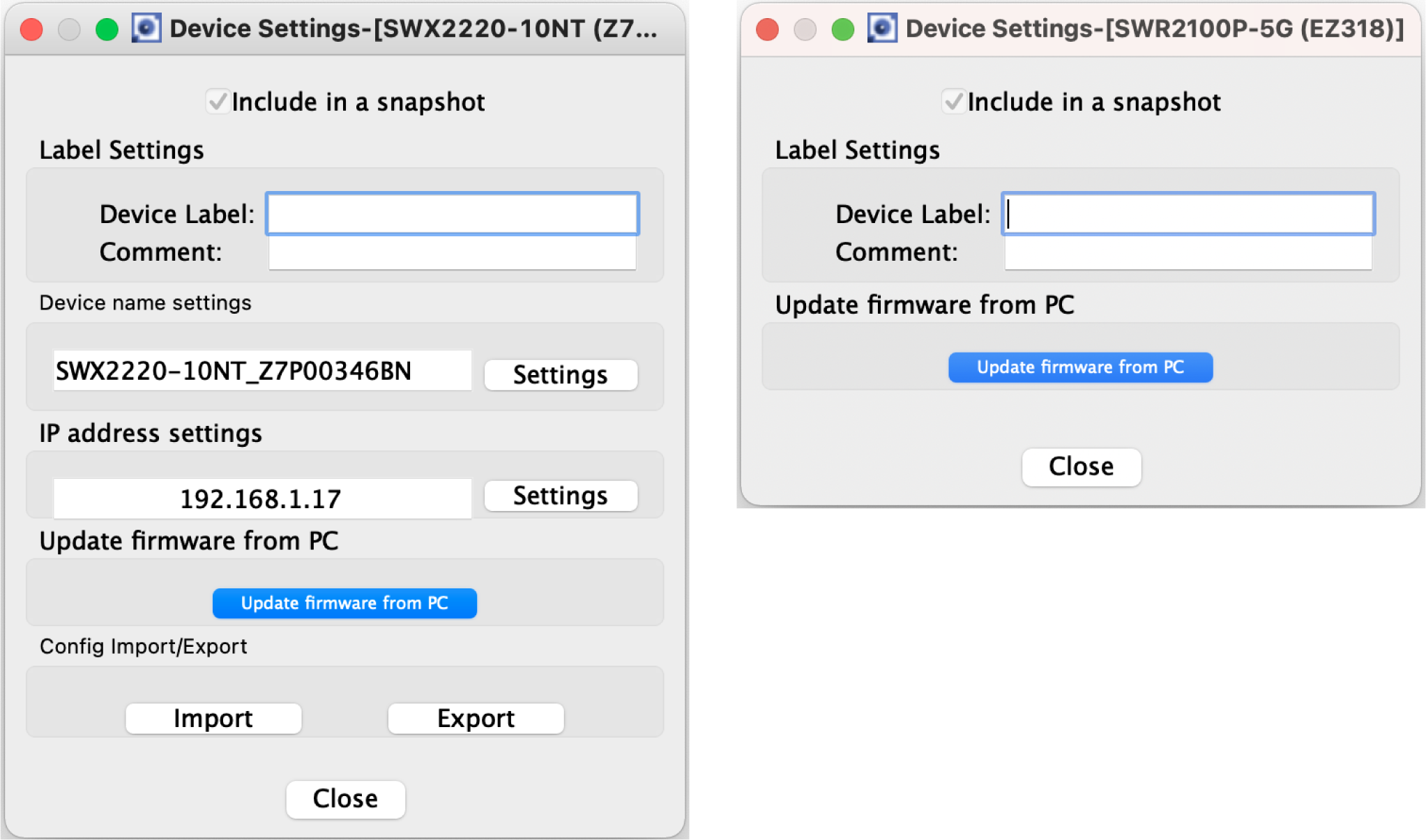 setup display