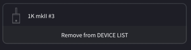 device connect delete