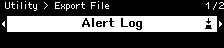 alert log