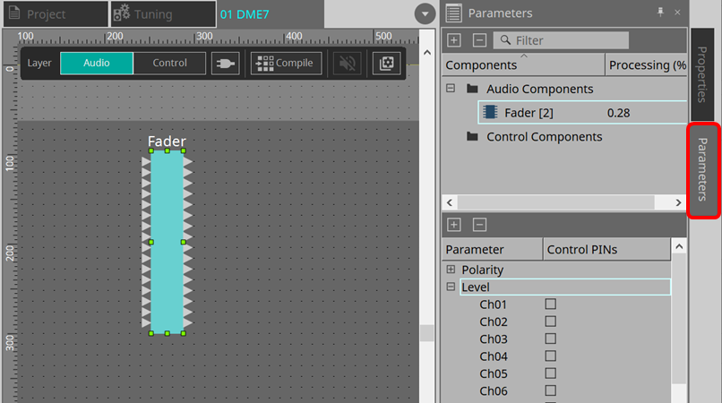 dme7 audio component