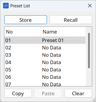 mcp2 poreset list dialog