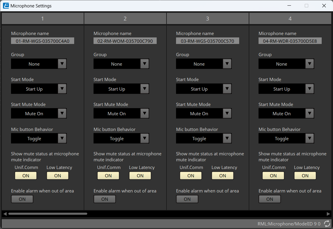 microphone settings wap