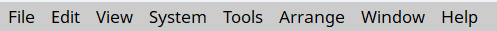 menu bar