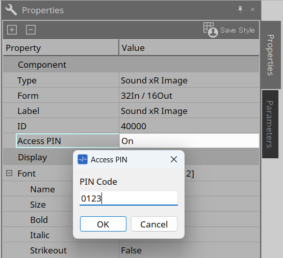 access pin