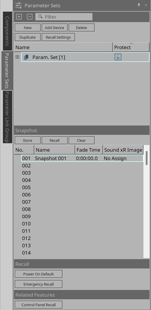 dme7 parameter set
