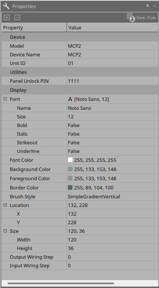 mcp2 properties