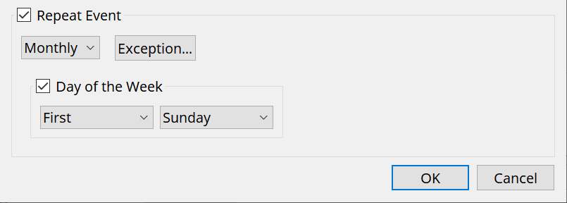 repeat monthly