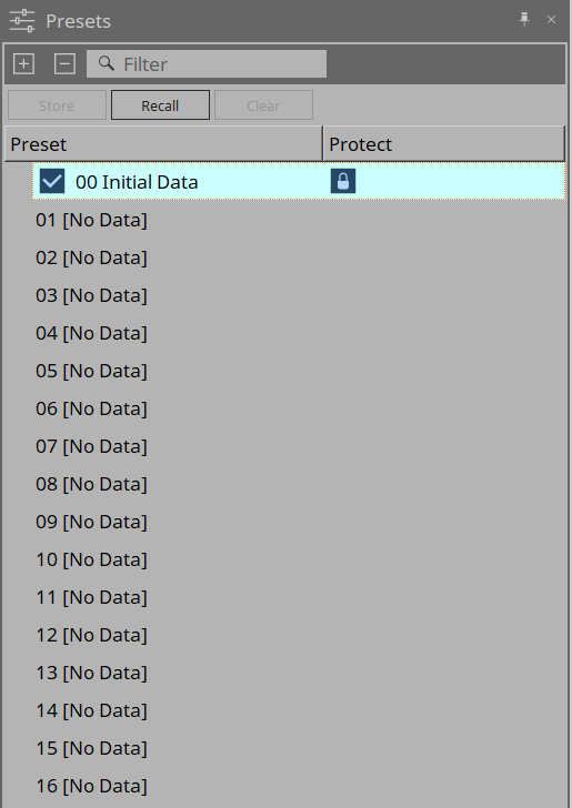 xms presets