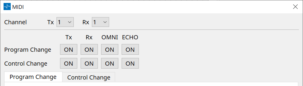 dme7 midi common