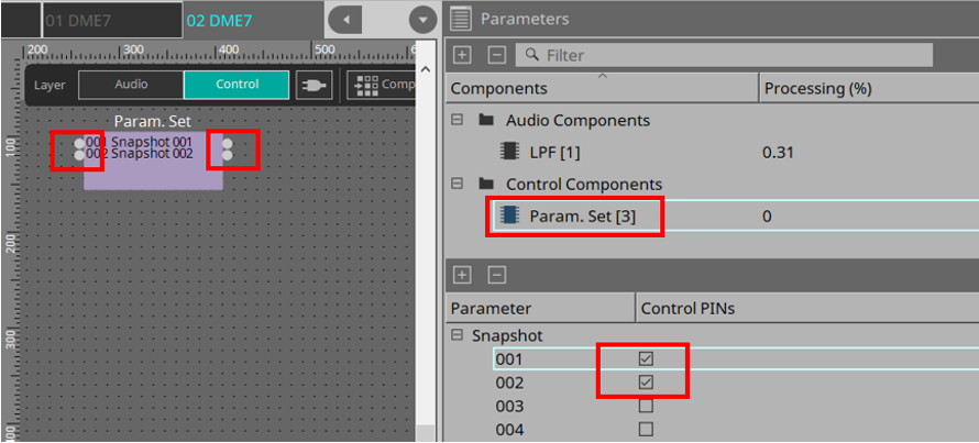 parameter sets step4