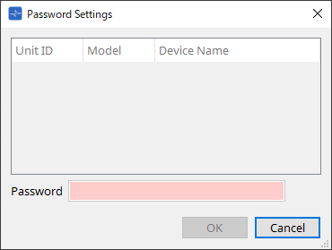 rm Password Settings