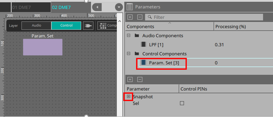 parameter sets step3