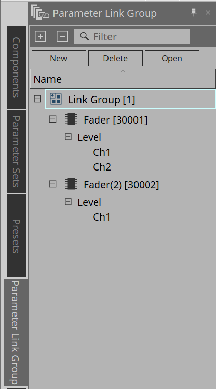 parameter link group