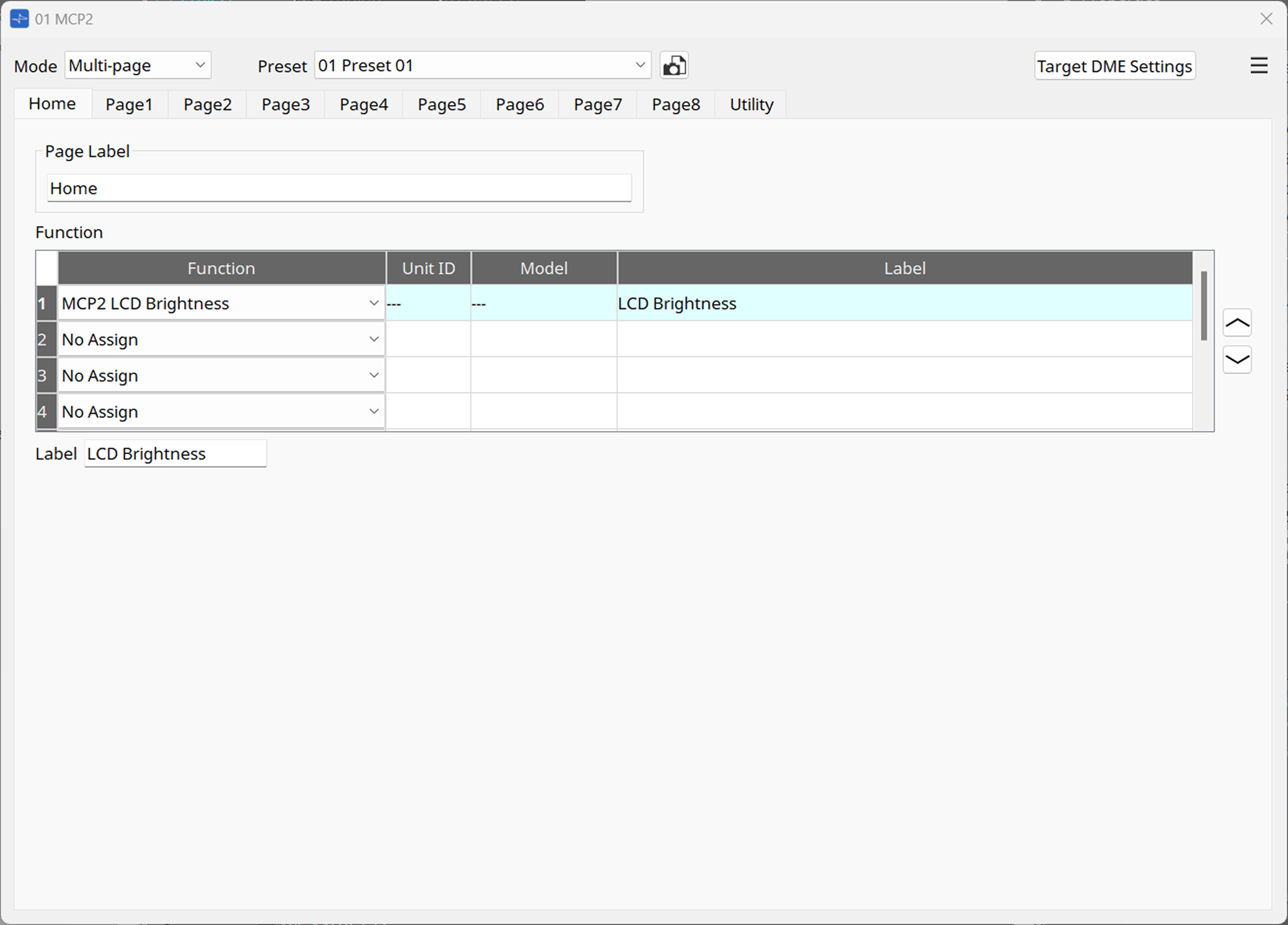 mcp2 function brightness