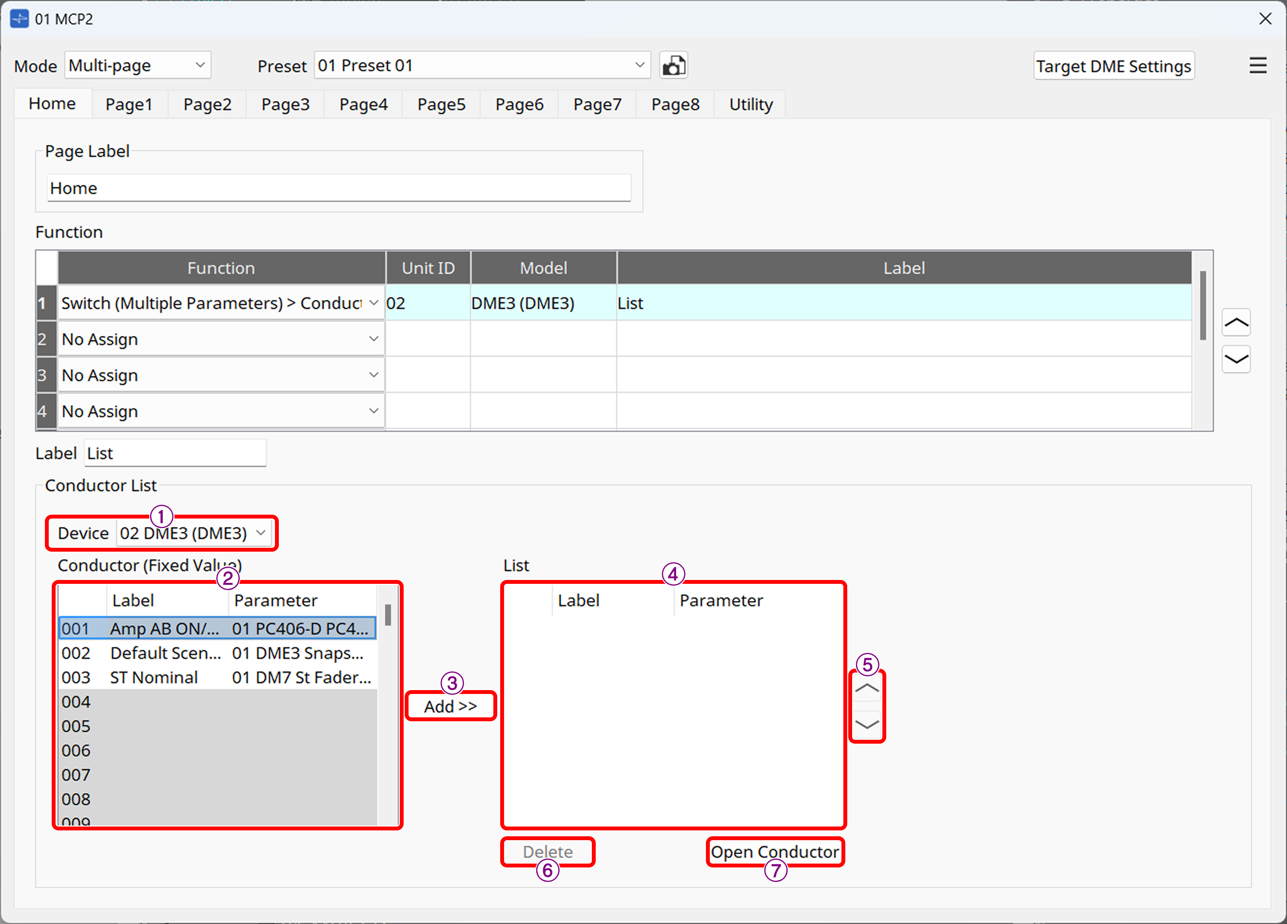 mcp2 function multiple switch