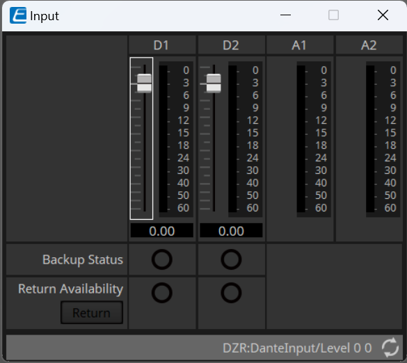 DZR component input