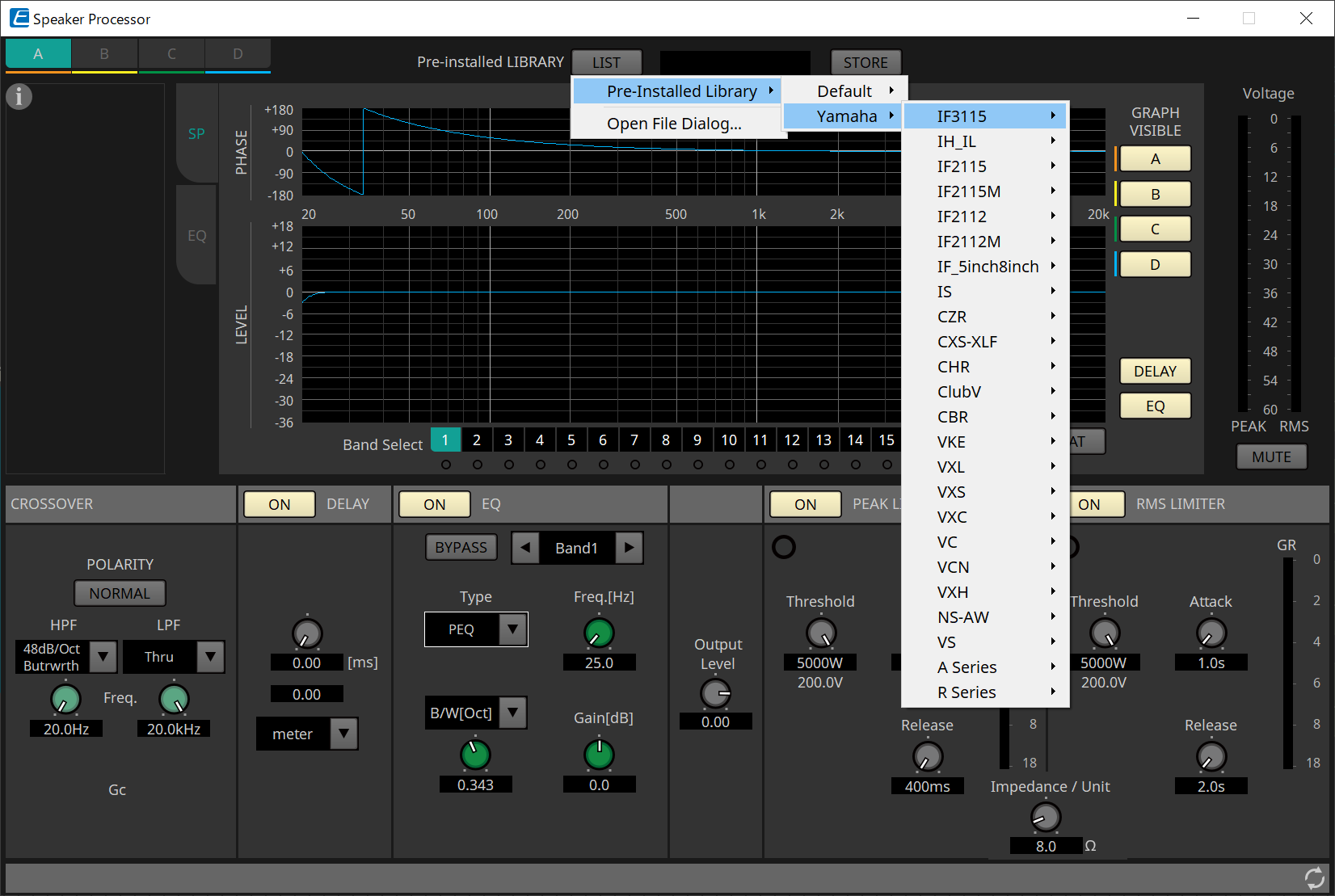 component editor menu