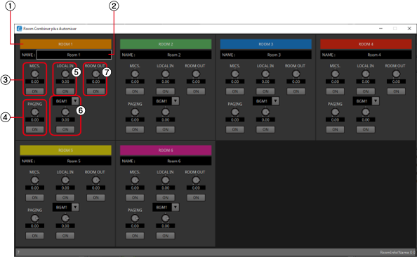 combiner parameter setting window2