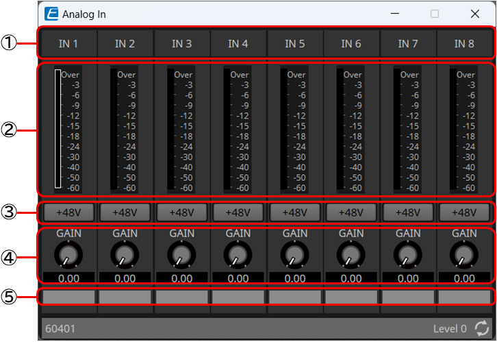analog in component editor