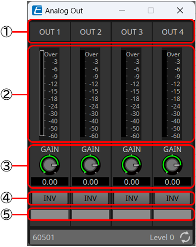 analog out component editor