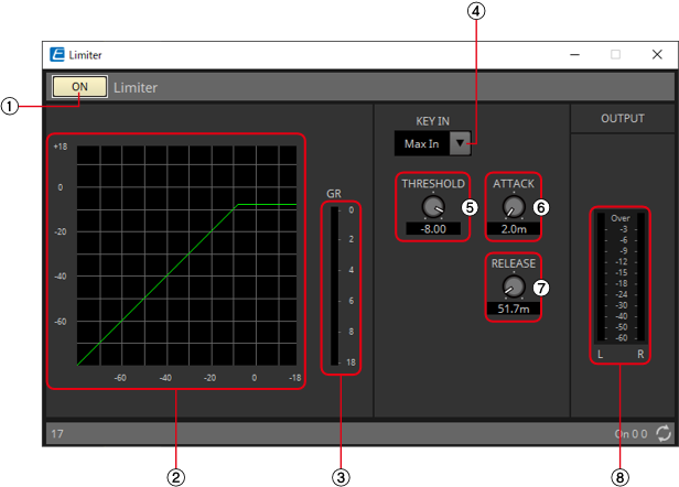 limiter component editor