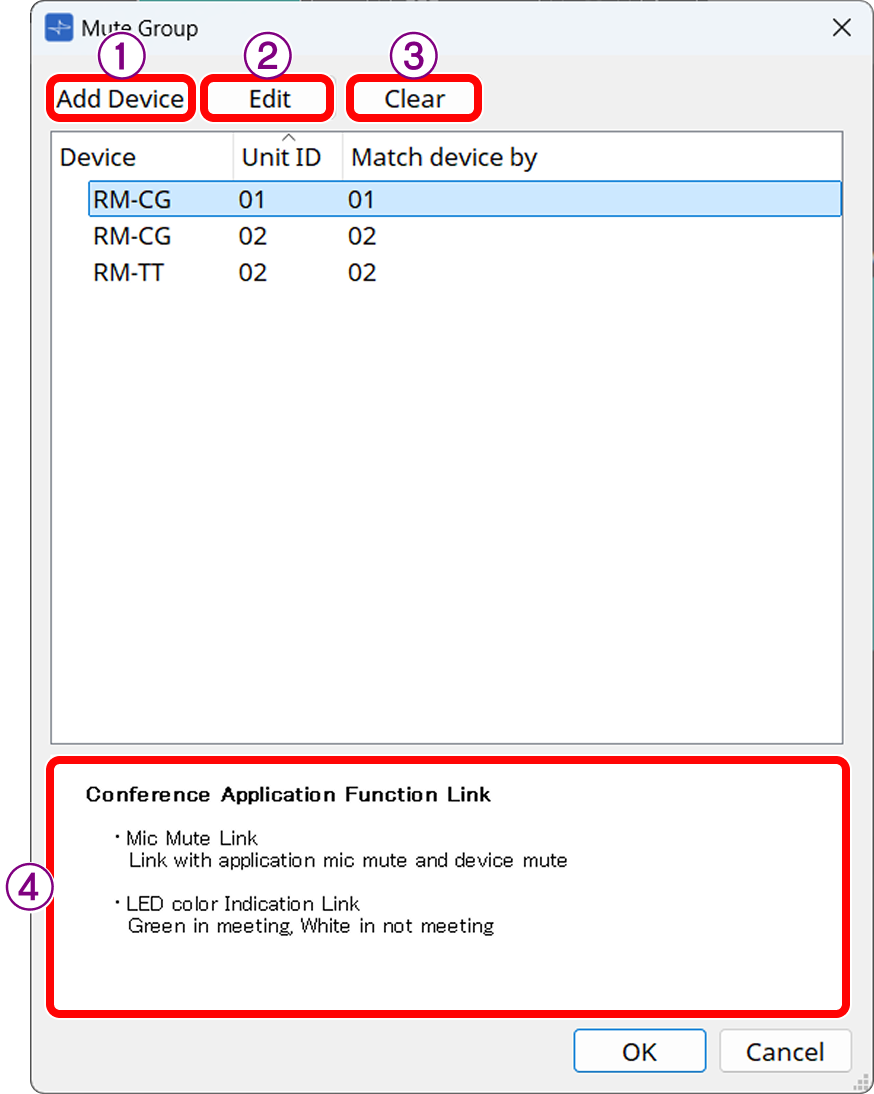 mute group component editor